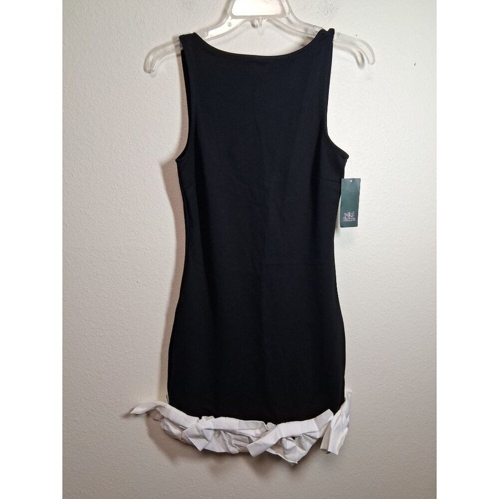 NWT Wild Fable Party Dress Semi Formal Retro Bows Women's Size Small Black